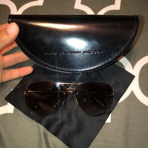 Marc by Marc Jacobs gold aviator sunglasses